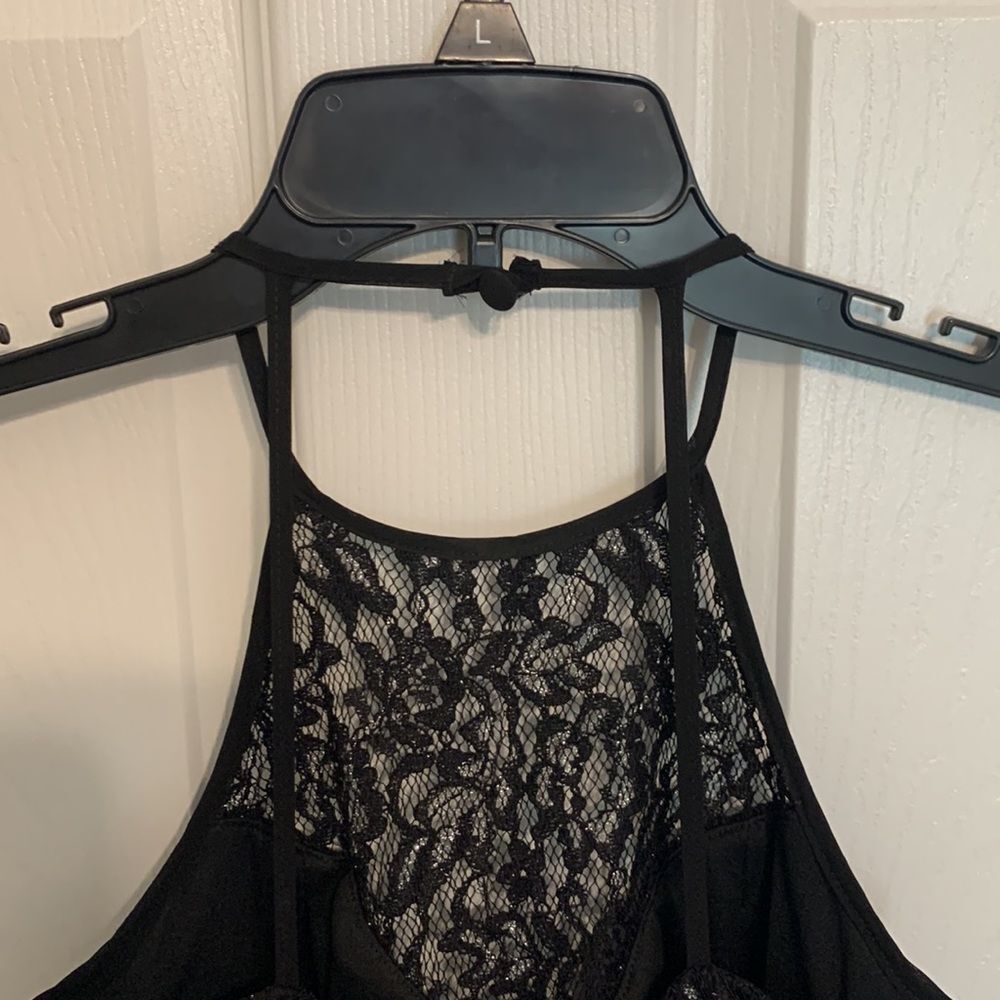 B. Darlin | Black Lace Cutout Women’s Jeweled Cocktail Evening Dress Homecoming - Picture 10 of 14